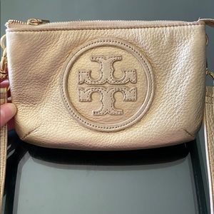 Tory Burch Metallic Leather Crossbody Bag